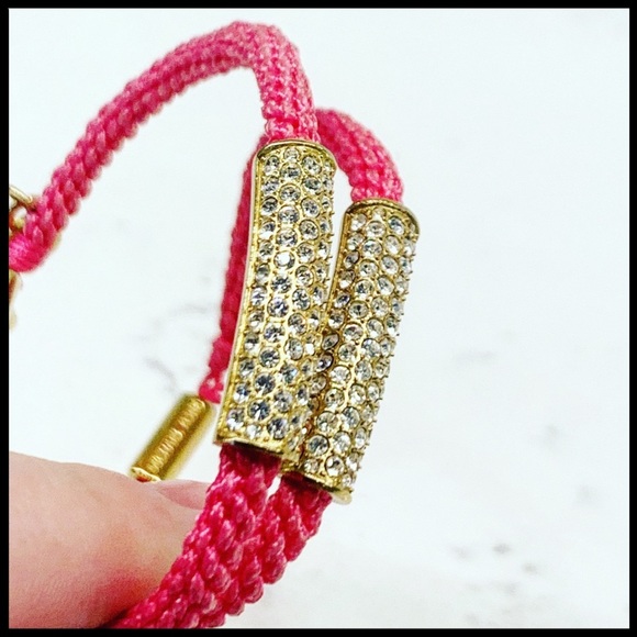 ONE LEFT: Michael Kors Crystal Macrame Friendship Bracelet - Picture 7 of 10